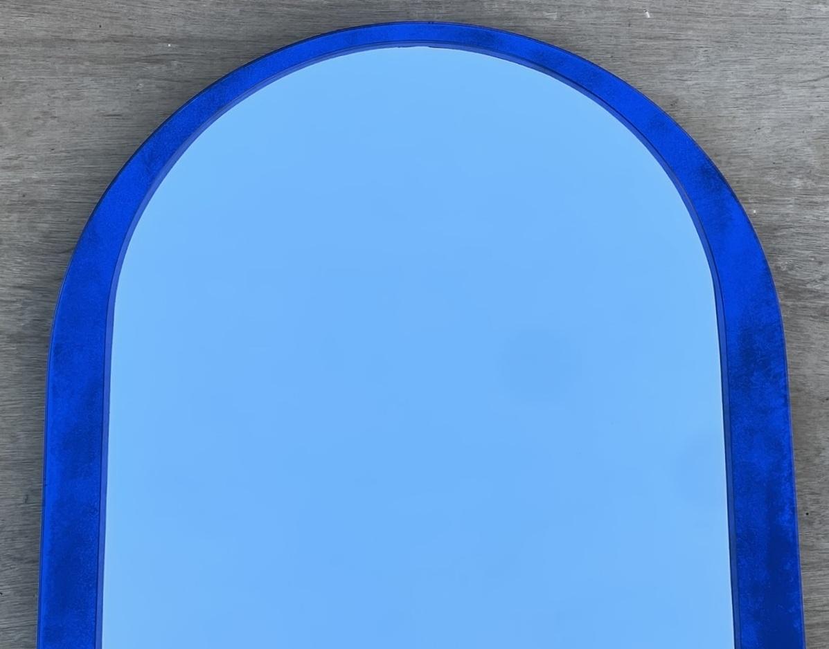 We are delighted to offer for sale absolutely sublime 1970s Veca hand made in Italy Mid-Century Modern wall mirror with cobalt blue frame

This mirror is very collectable, made by a company with a cult following, they produced some of the most