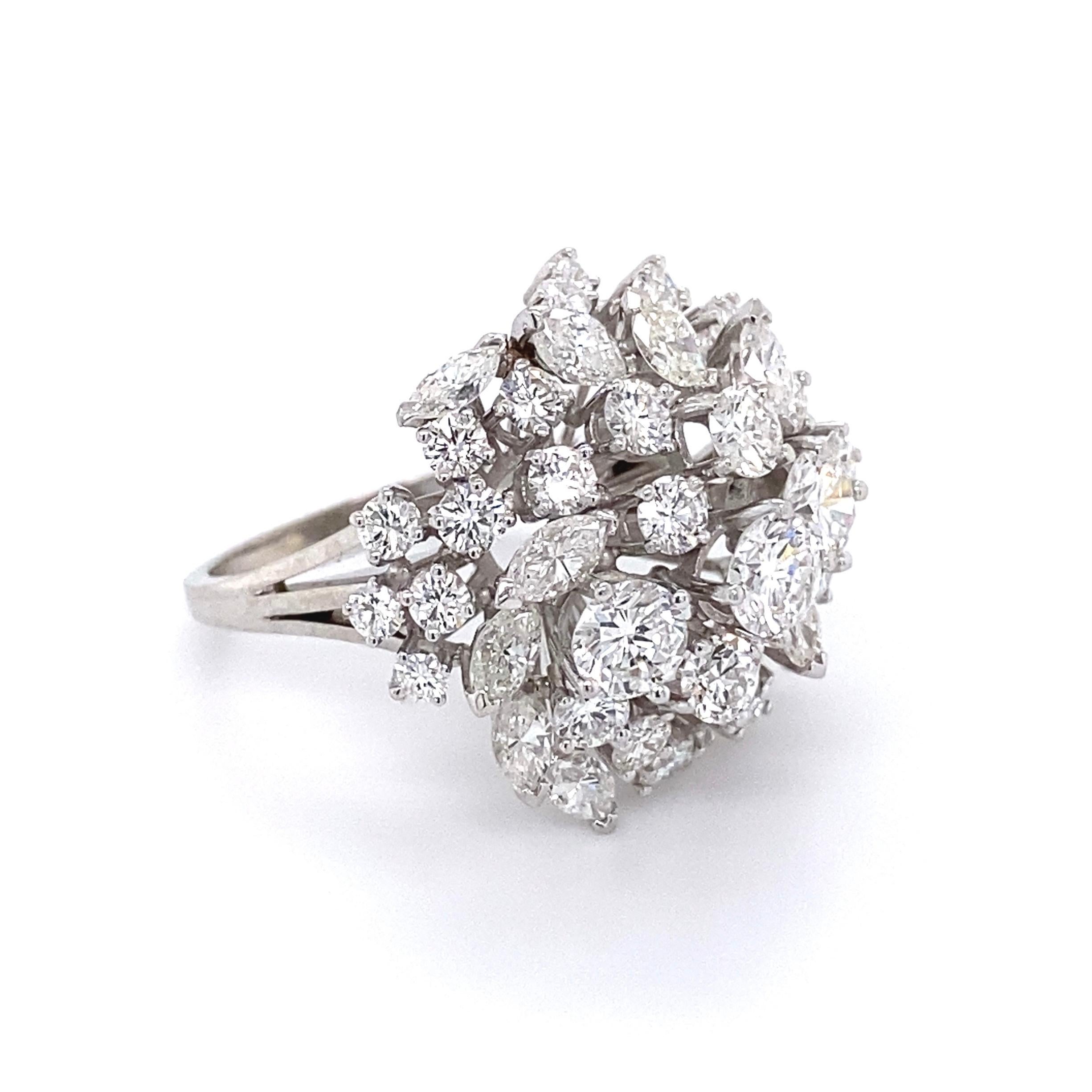 Designer 4,50 Karat Diamant Gubelin Cocktail-Ring Estate Fine Jewelry (Zeitgenössisch)