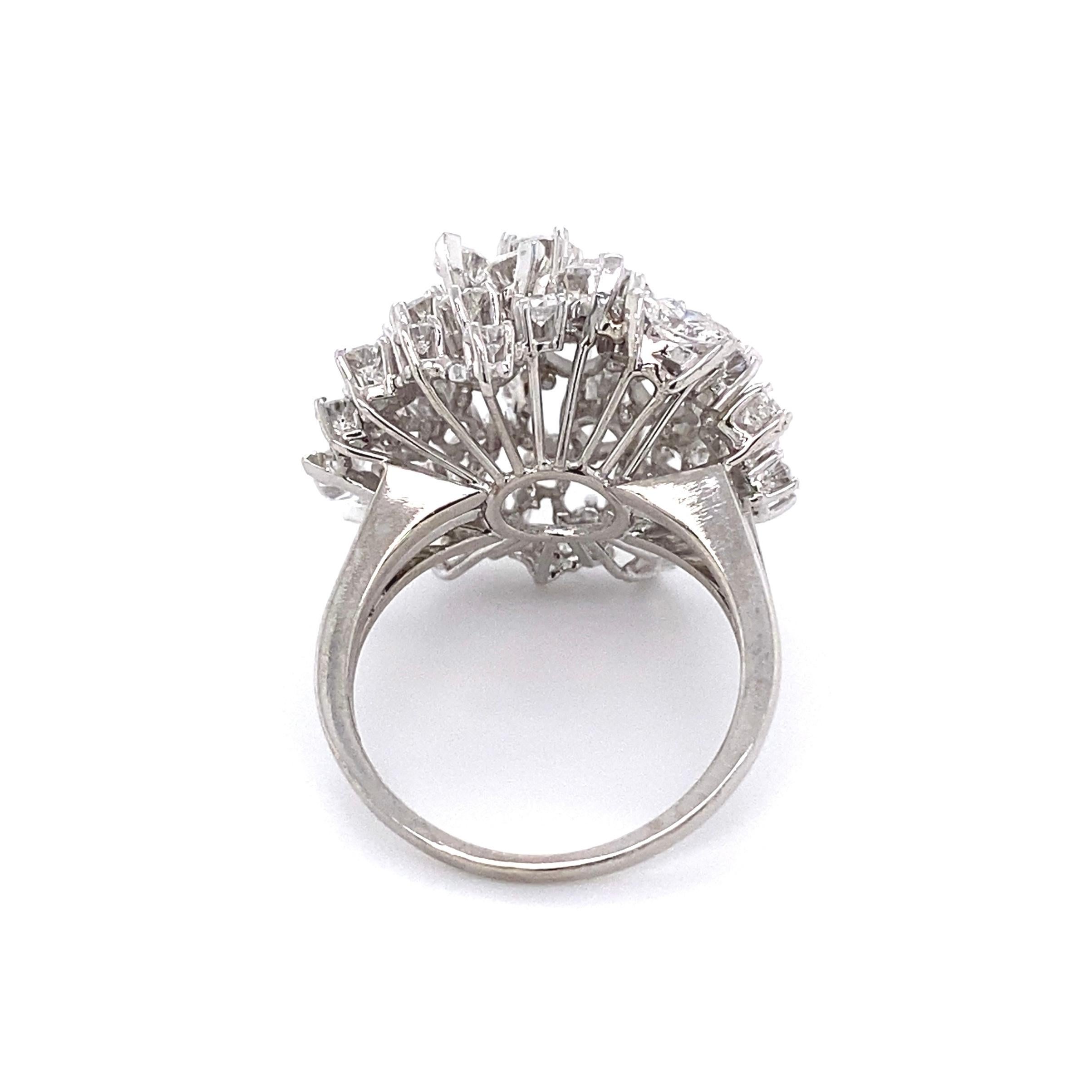 Designer 4,50 Karat Diamant Gubelin Cocktail-Ring Estate Fine Jewelry 1