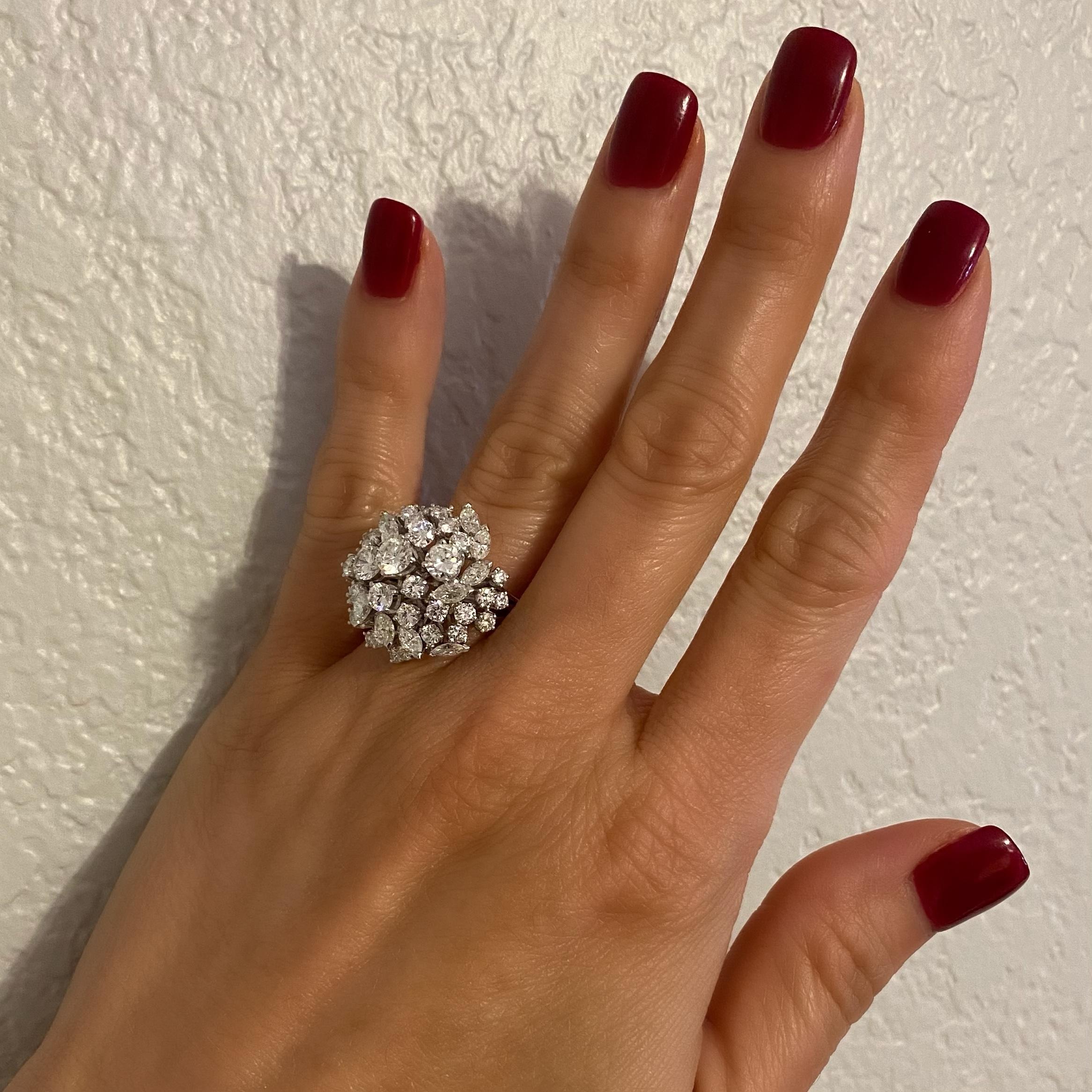 Designer 4,50 Karat Diamant Gubelin Cocktail-Ring Estate Fine Jewelry 3