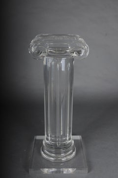 Colonne en acrylique design dans le style Hollywood Regency