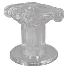 Designer-Acryl-Säule im Hollywood-Regency-Stil