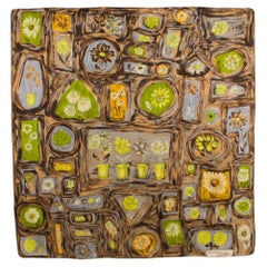 Designer Antonio Castillo for Jeanne Lanvin 1950s Silk Scarf Floral Print