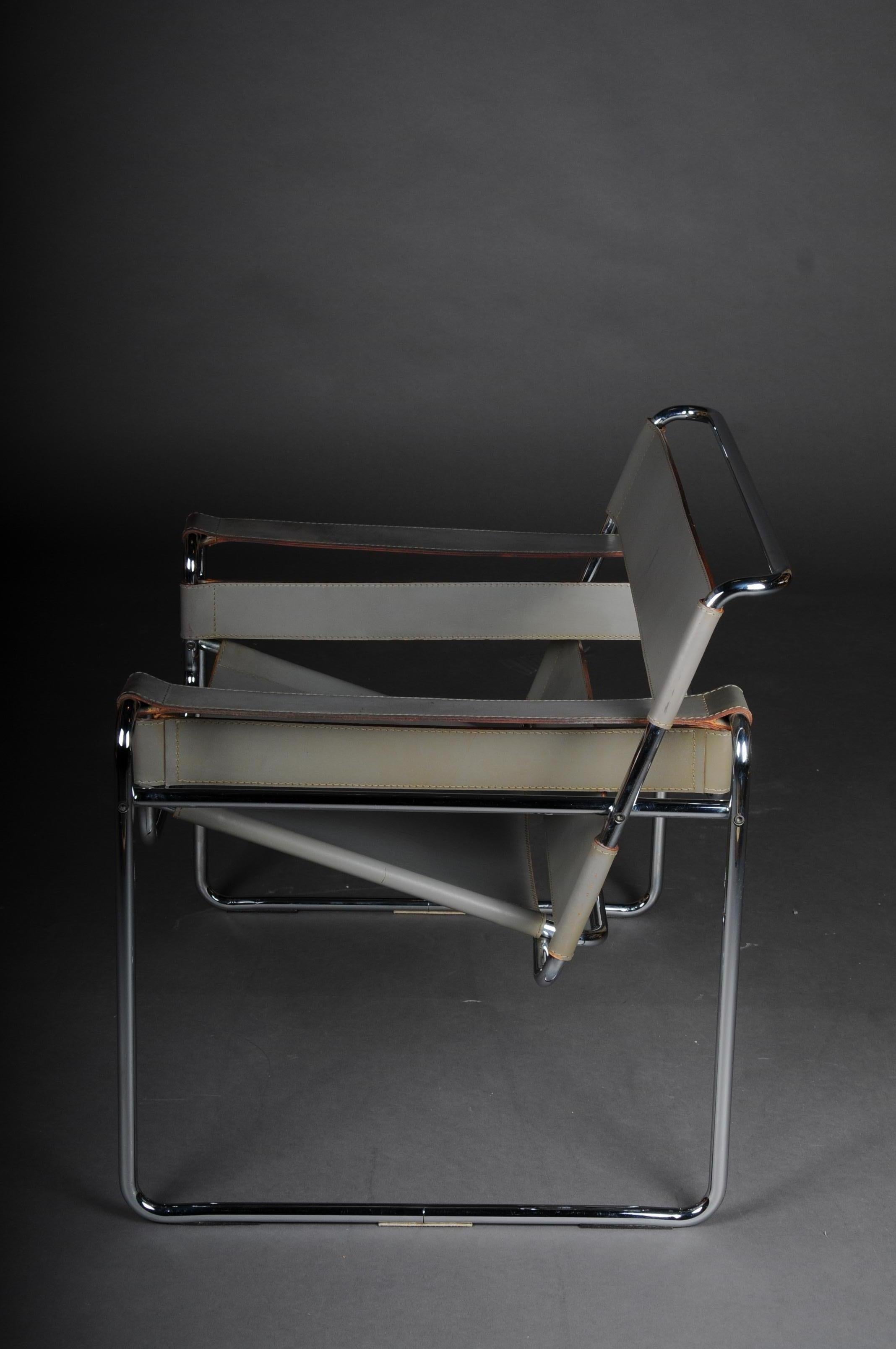 Designer Armchair / Chair Wassily Marcel Breuer / Knoll International For Sale 3