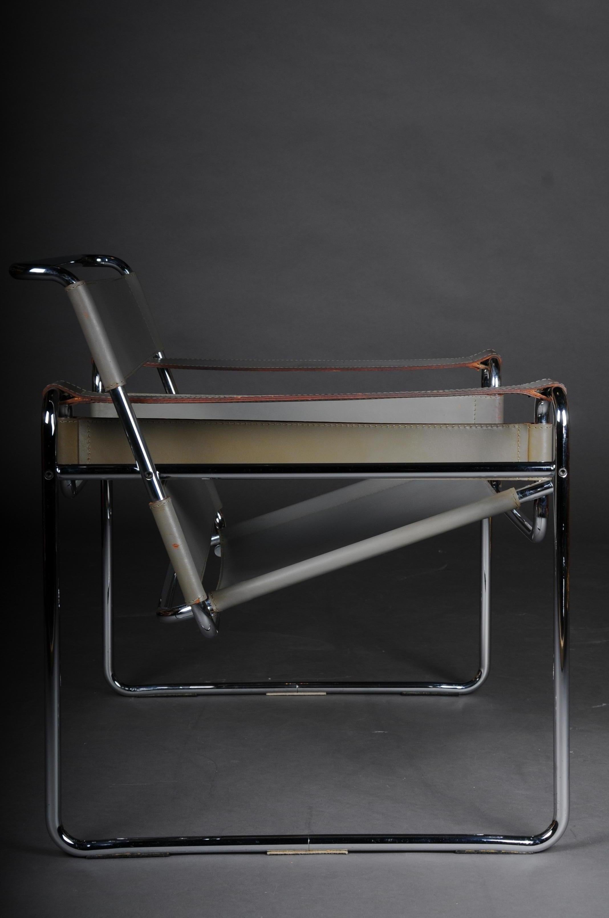 Designer Armchair / Chair Wassily Marcel Breuer / Knoll International For Sale 4