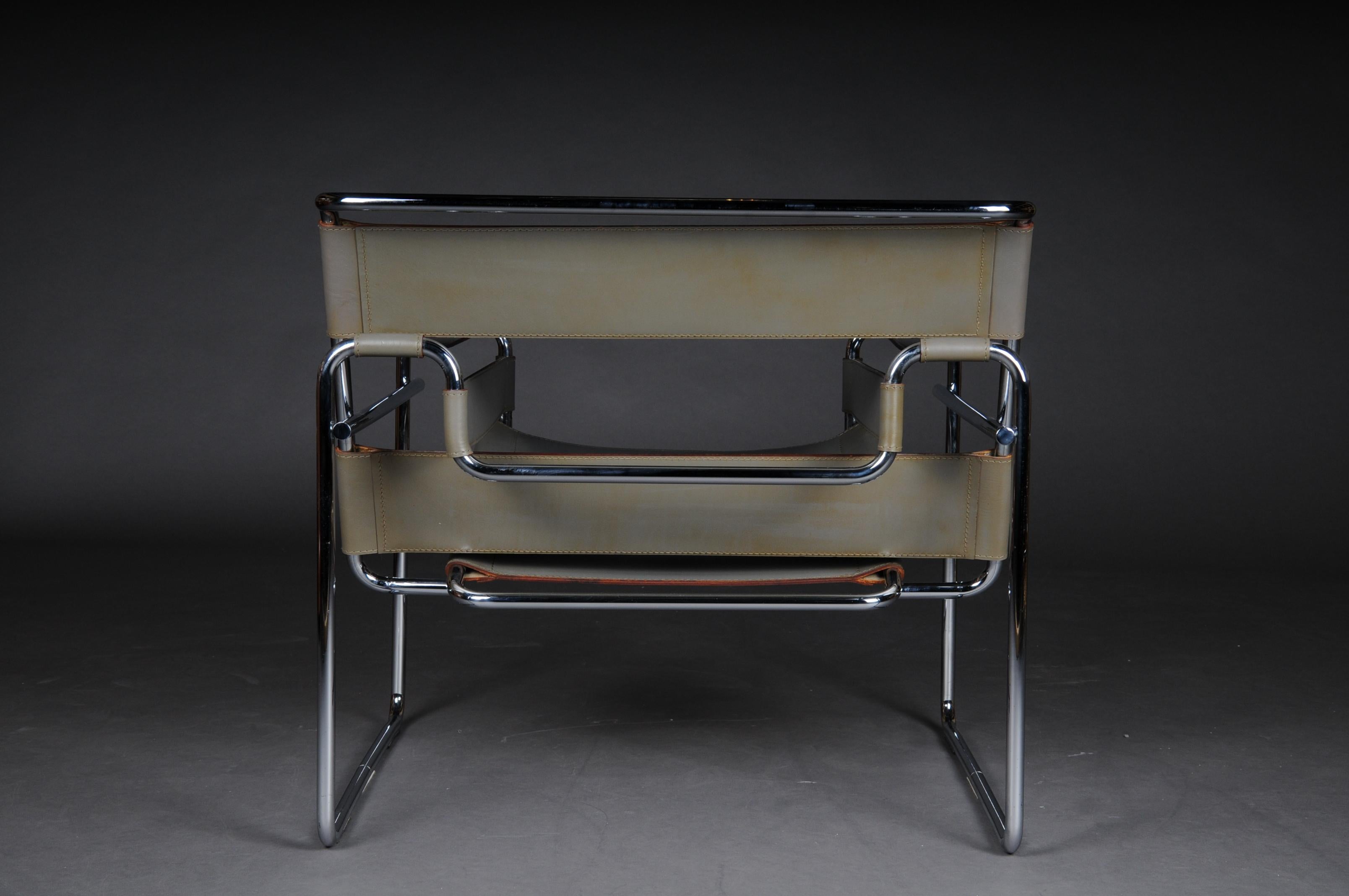 Designer Armchair / Chair Wassily Marcel Breuer / Knoll International For Sale 6