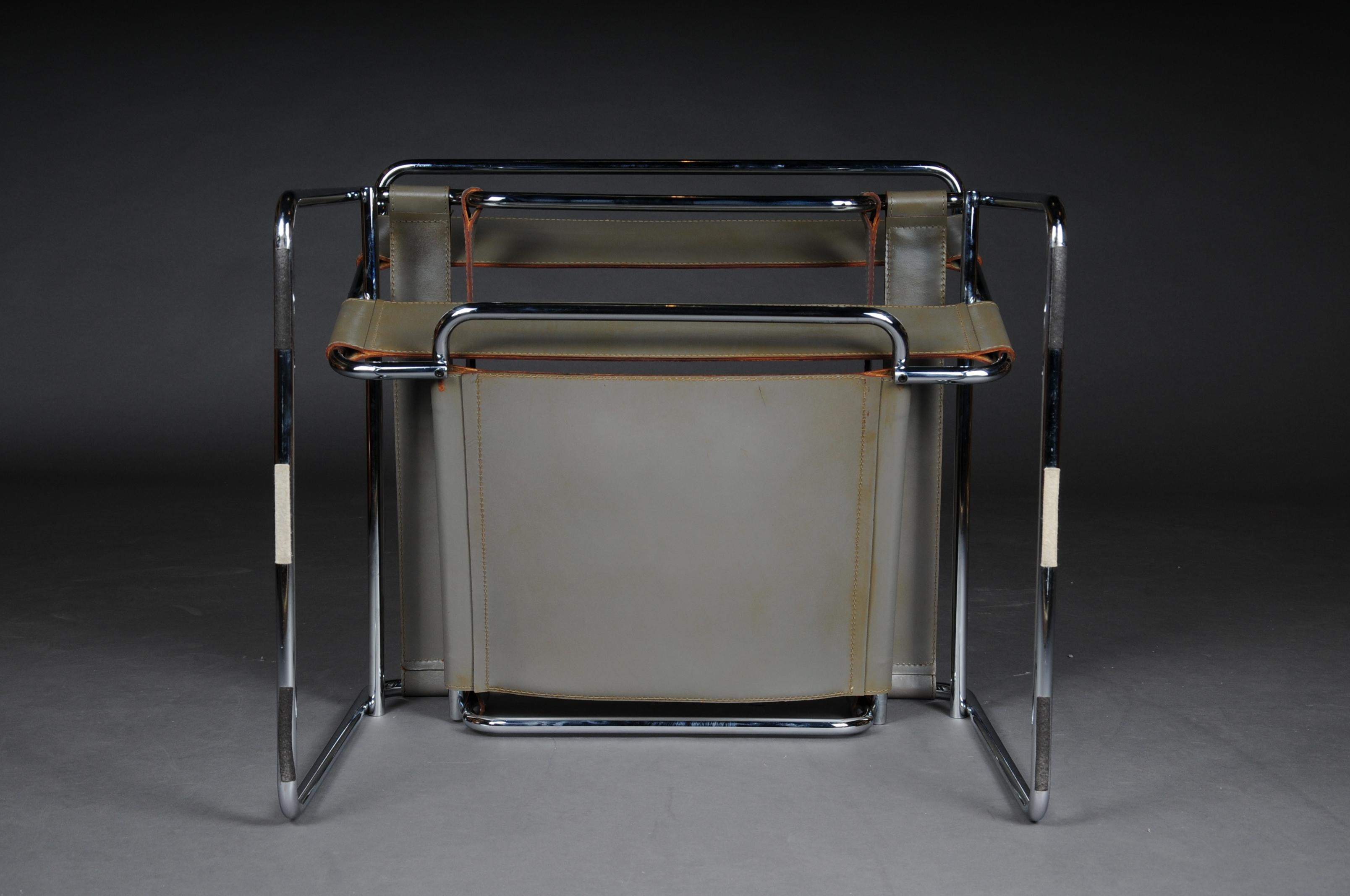Designer Armchair / Chair Wassily Marcel Breuer / Knoll International For Sale 11