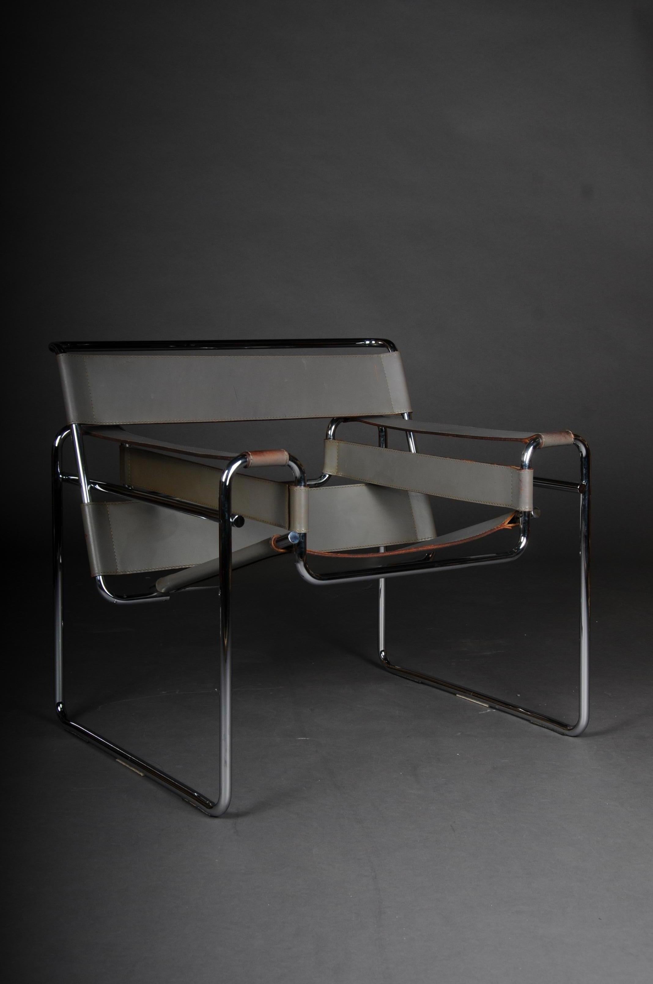 Fauteuil / chaise de designer Wassily Marcel Breuer / Knoll International Bon état - En vente à Berlin, DE