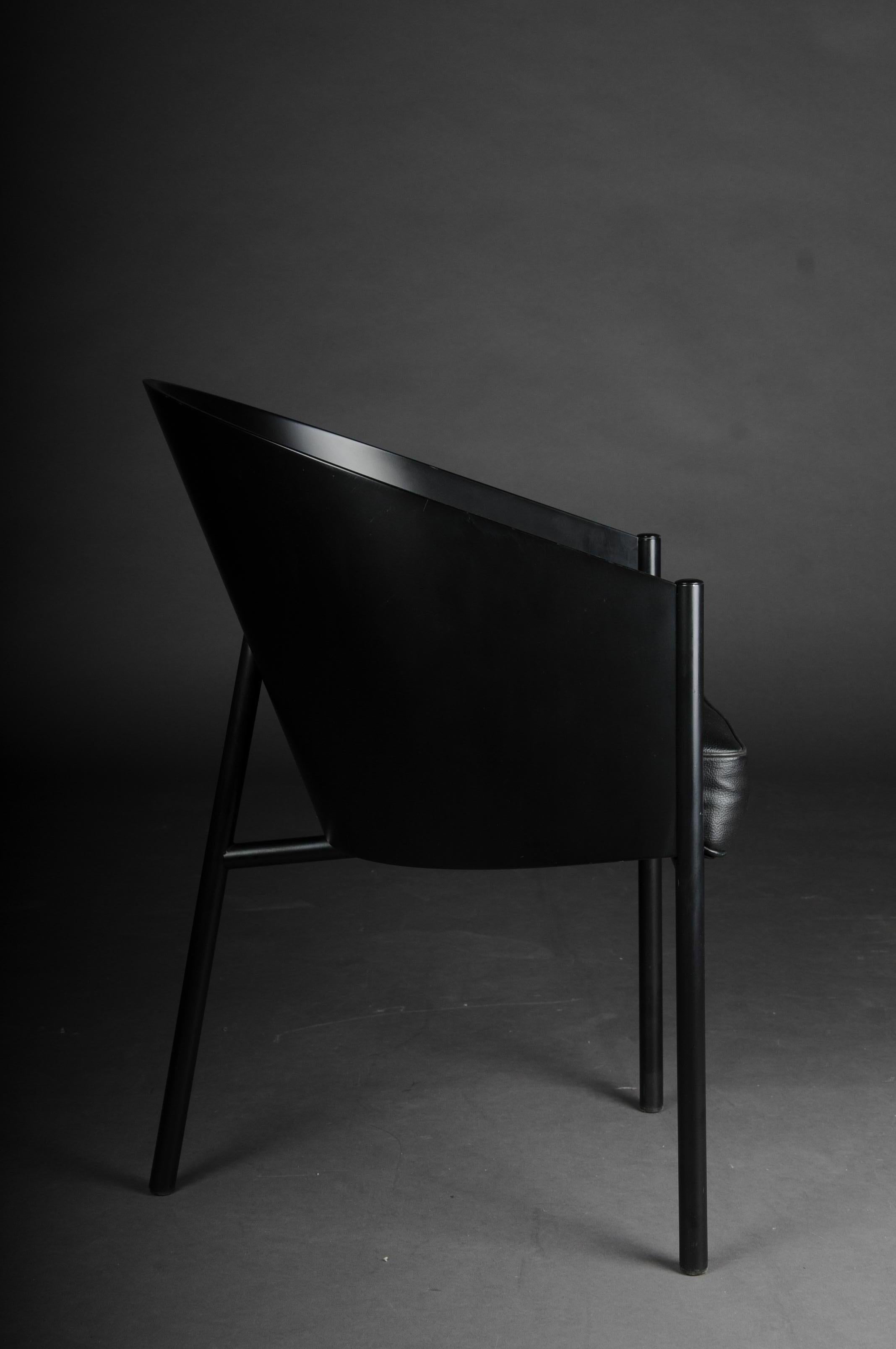Designer Armchair Philippe Strack, Black, Pratfall For Sale 10