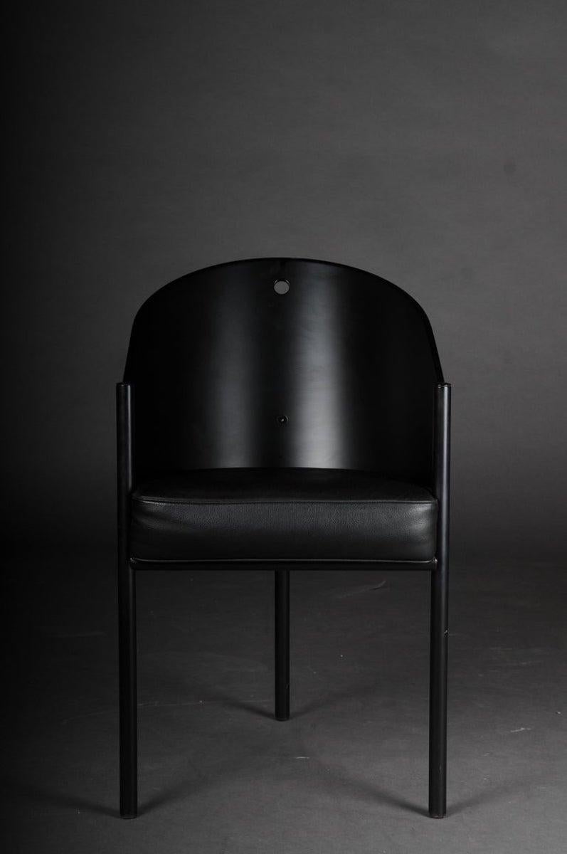 Sillón de diseño Philippe Strack, Negro, Pratfall Ebonizado en venta