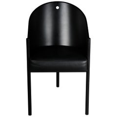 Designer Armchair Philippe Strack, Black, Pratfall