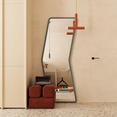 Designer Asymmetrical Floor Mirror for Entryways and Modern Interiors – Arrow 6