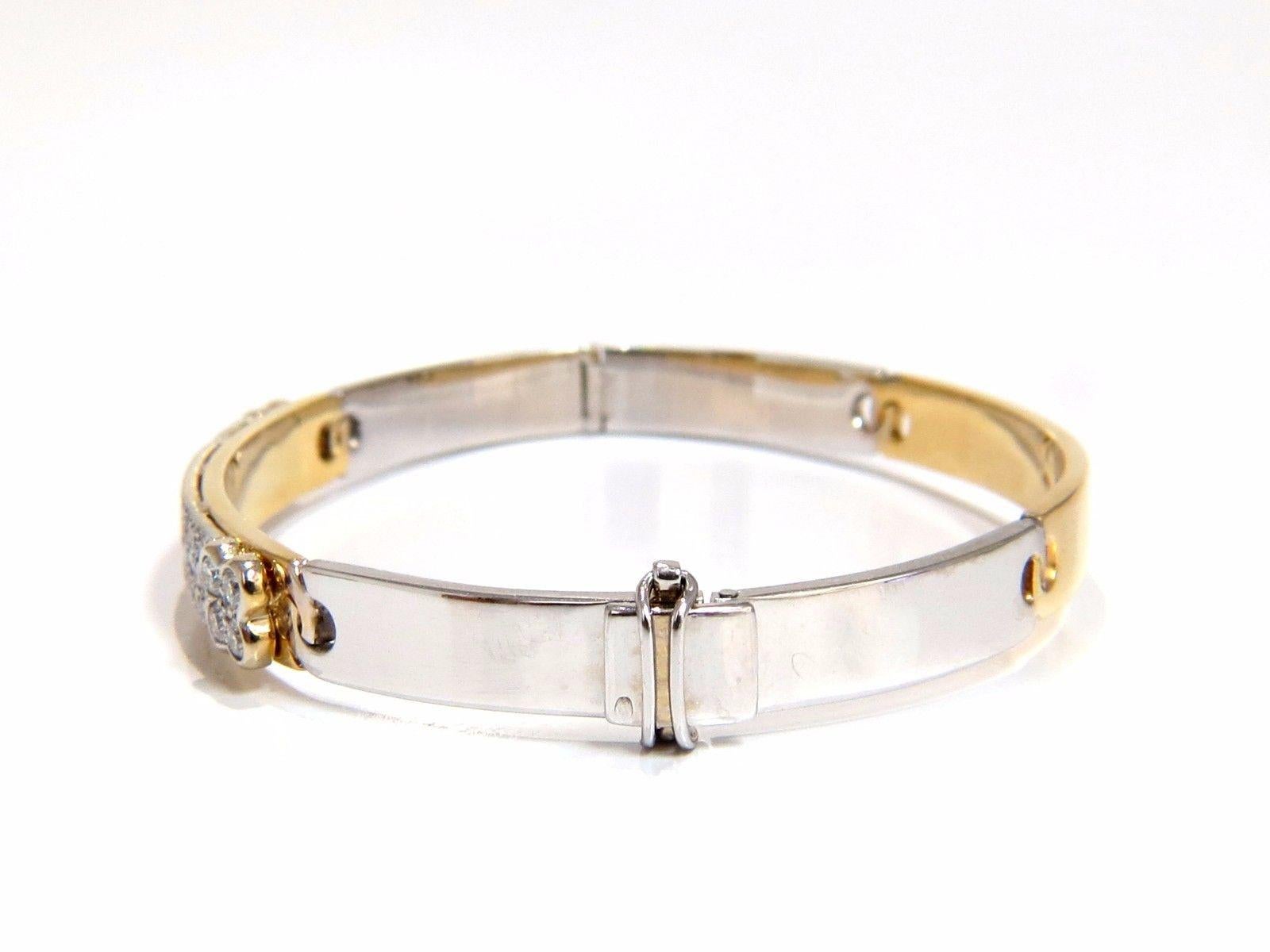Mod Elegance.

1.50ct. Natural diamonds bangle bracelet.

Signed: 