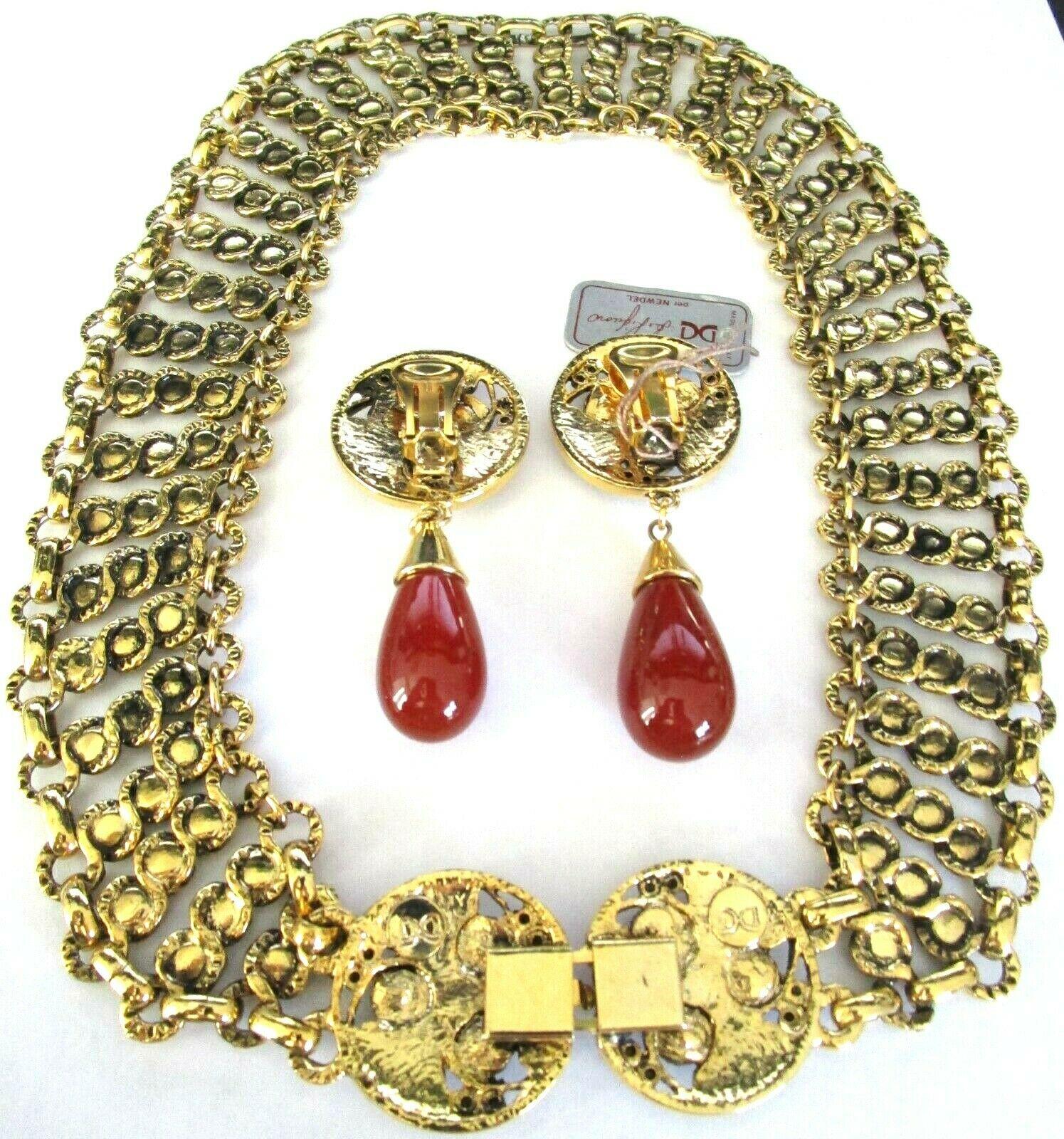 designer necklace and earring set
