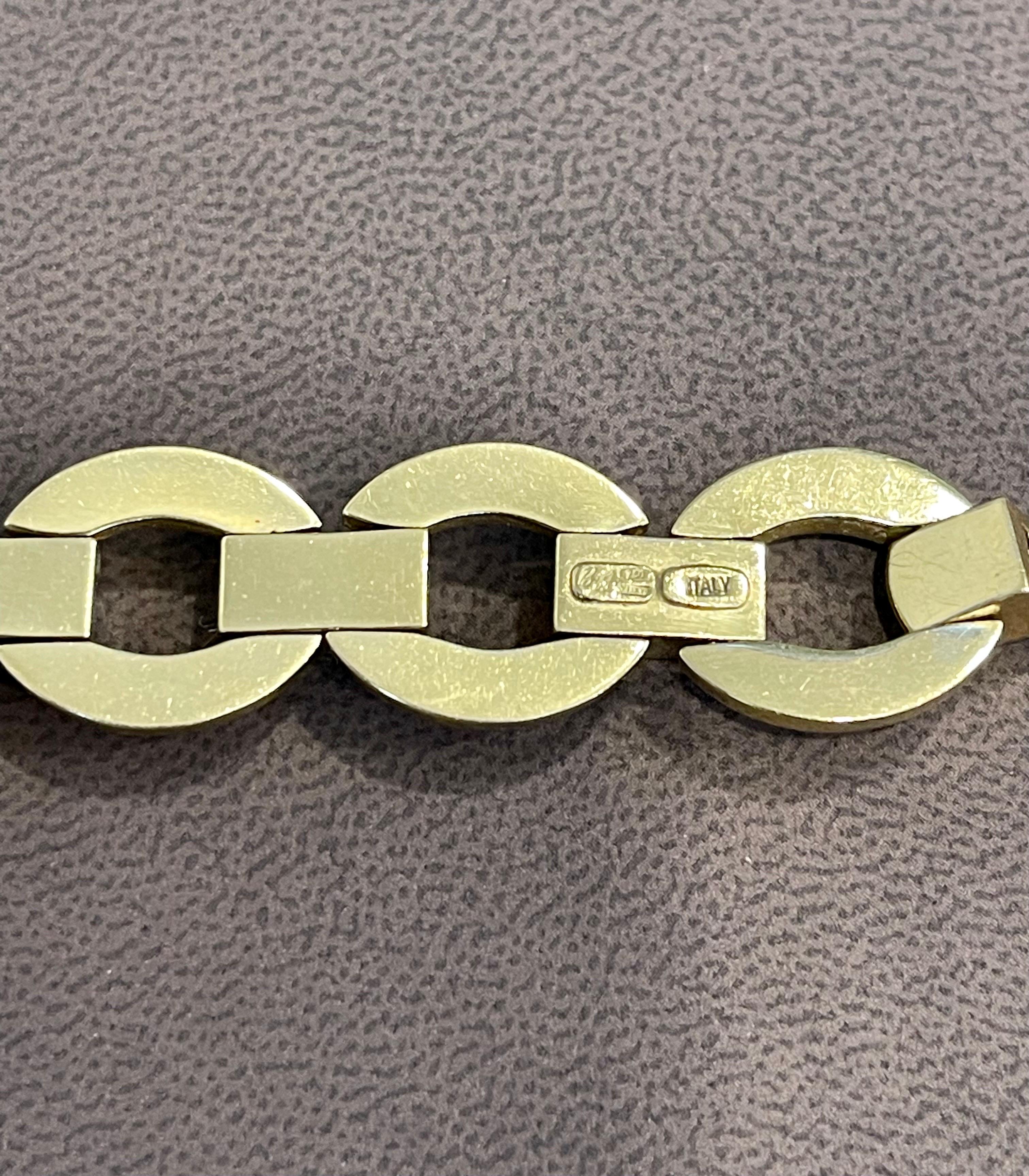 Designer Biffy's Italienisches Vintage 18 Karat Gelbgold  Ovale A Link Halskette 1