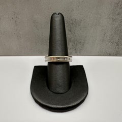 Designer Bvlgari Bzero1 One Band Ring 18kt White Gold Size 59