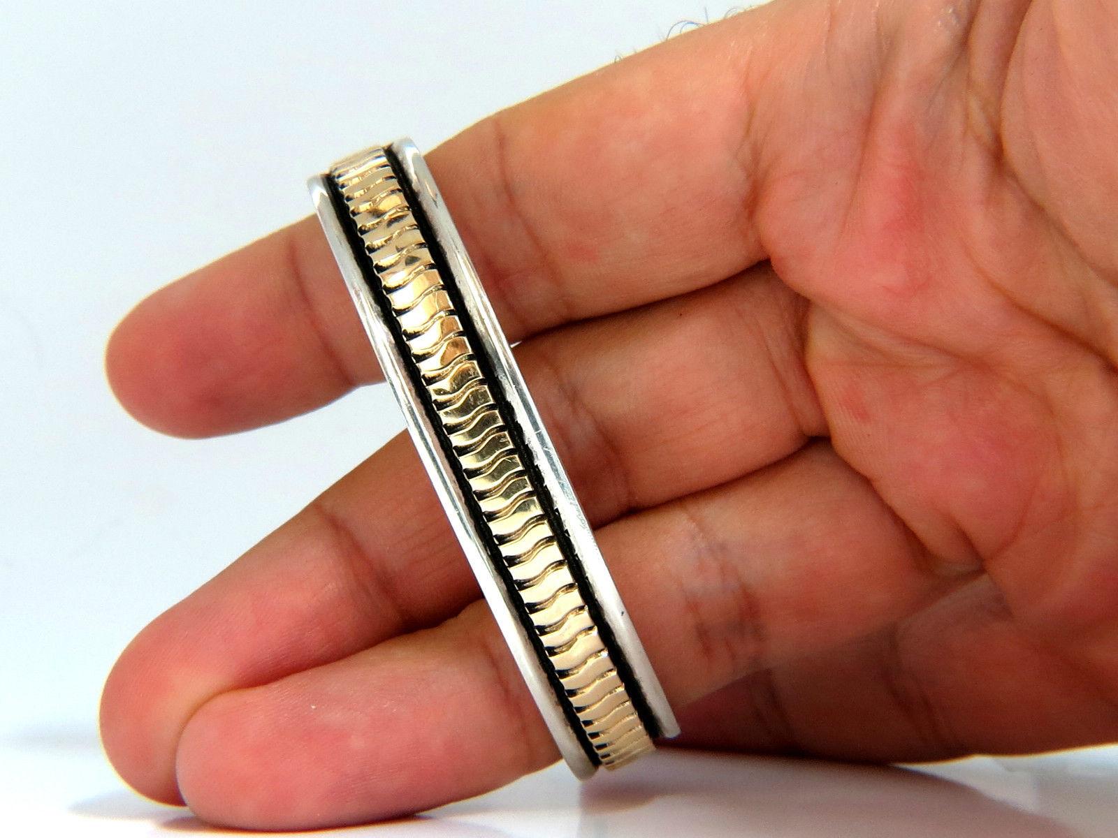 Designer C. Harrell Orecchini pendenti e bracciale Bangle 14 carati e 925 in vendita 1