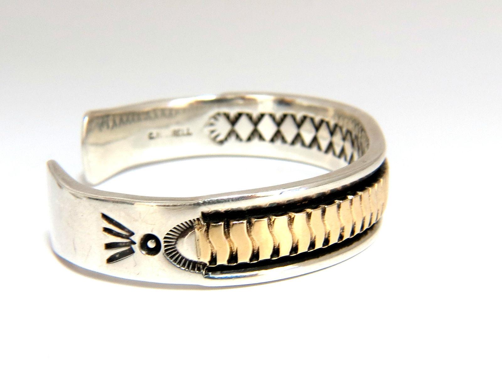 Designer C. Harrell Orecchini pendenti e bracciale Bangle 14 carati e 925 in vendita 4