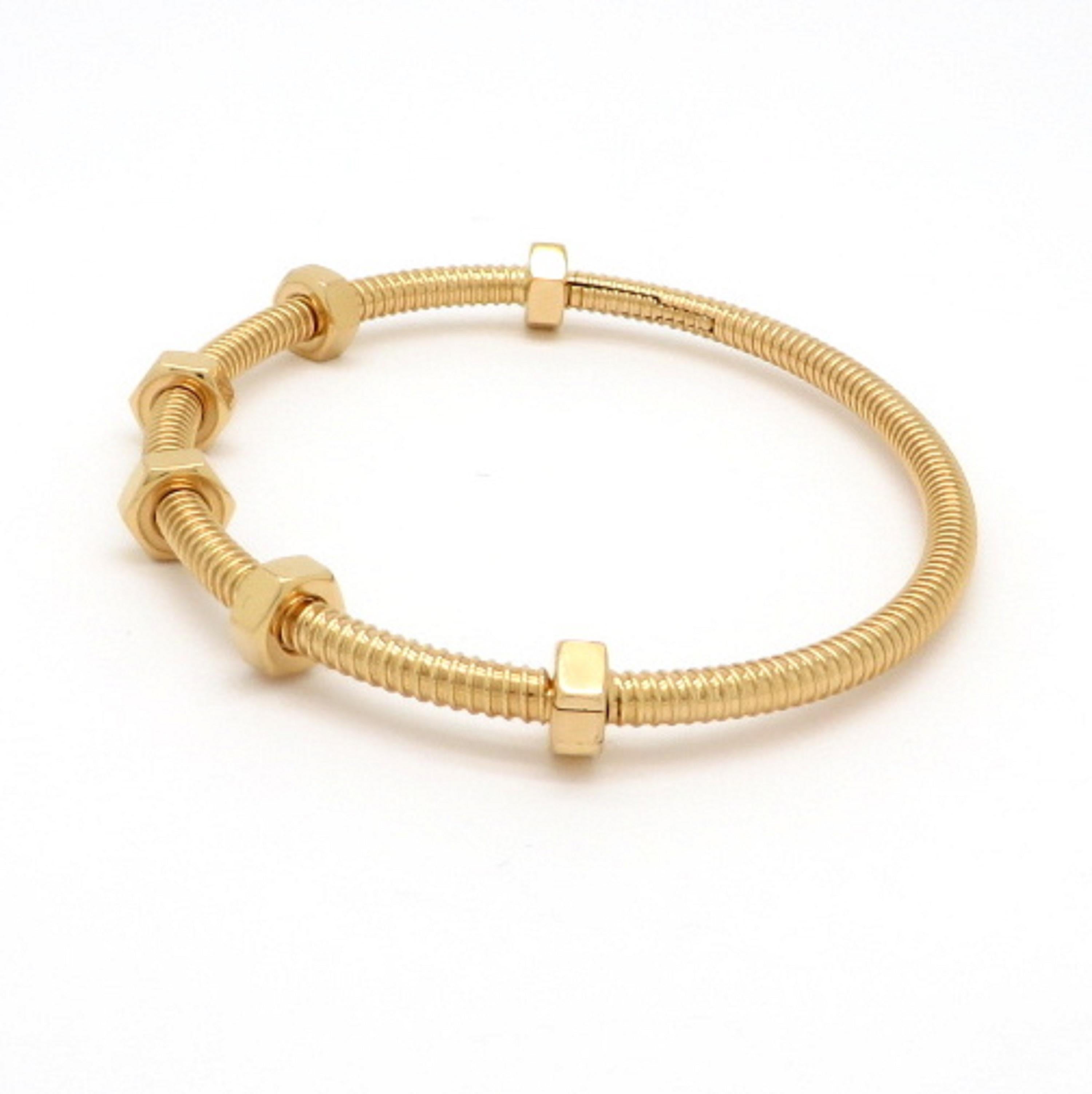 Designer Cartier 18 Karat Yellow Gold Ecrou De Gold Bangle Bracelet at ...