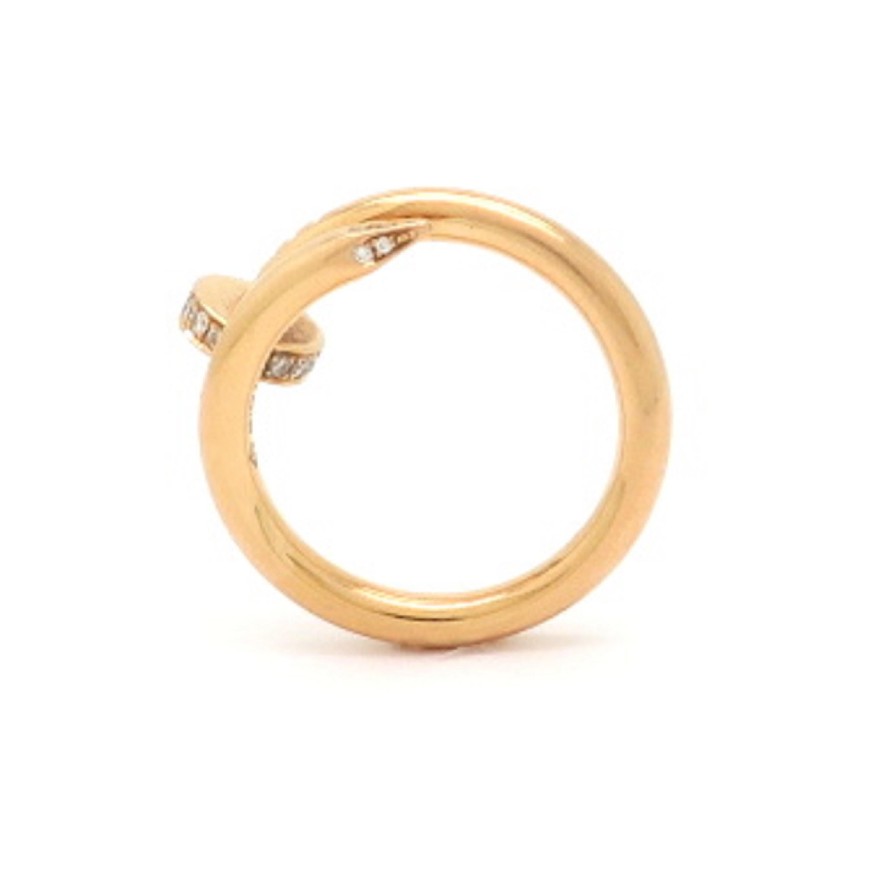 Designer Cartier Juste un Clou 14 Karat Rose Gold Ring 2