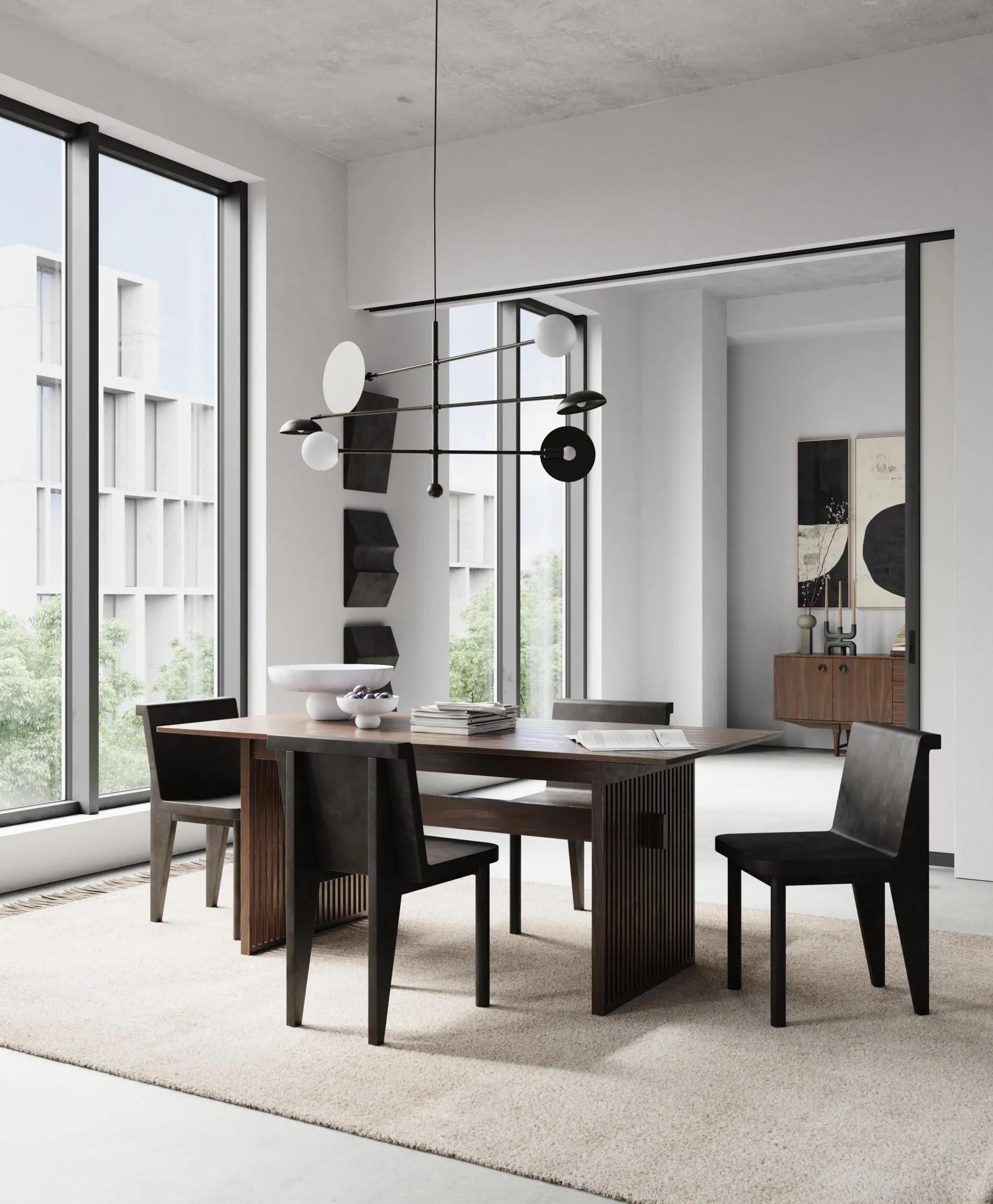 Araña de diseño, cristal opalino y metal color bronce, pieza contemporánea. Siglo XXI y contemporáneo en venta