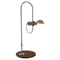 Vintage Designer Chrom Table Lamp Italy 1970s