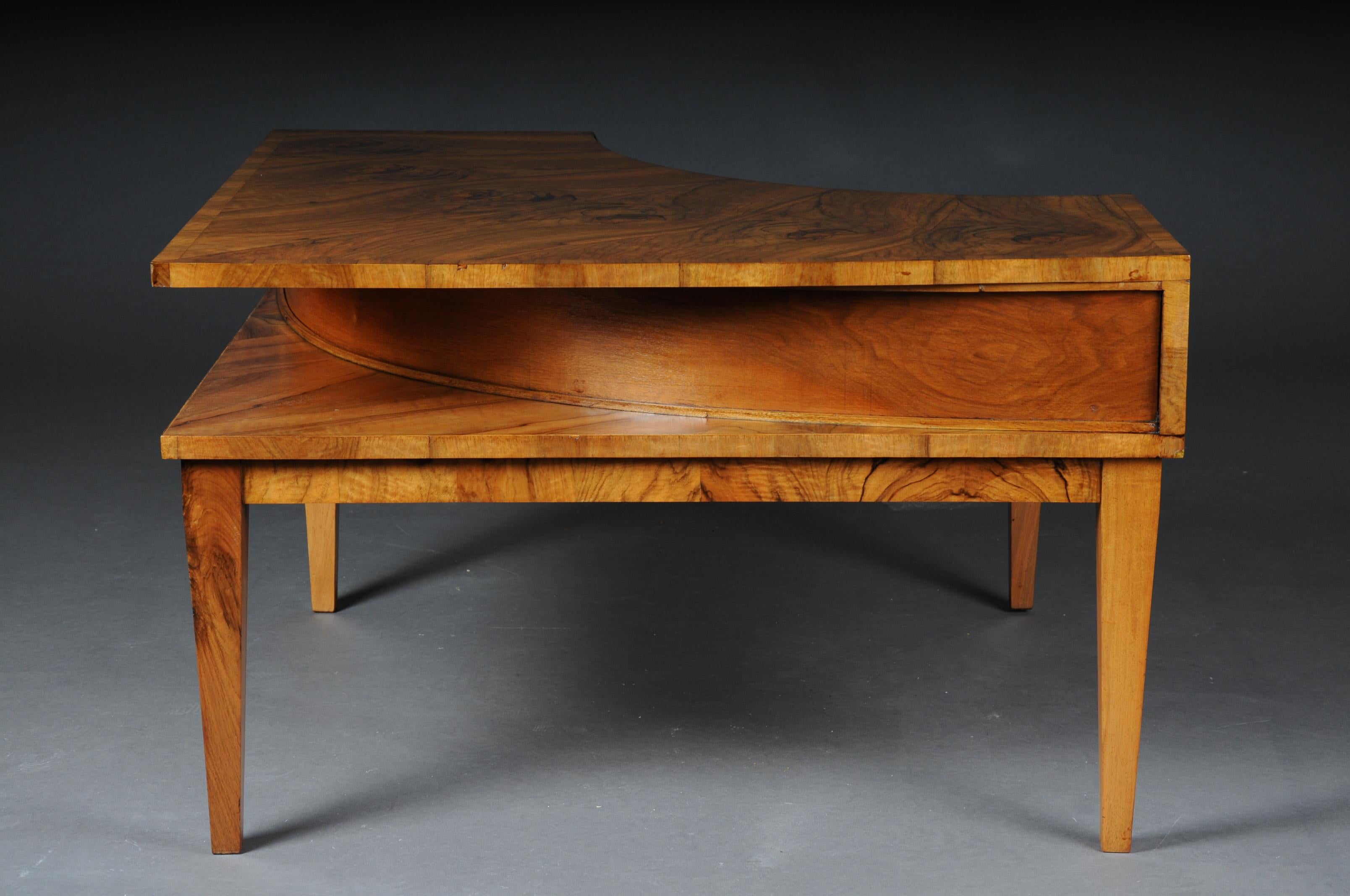 Designer Coffee Table/Corner Table/Lowboard Vintage 1960-1970 Walnut 4