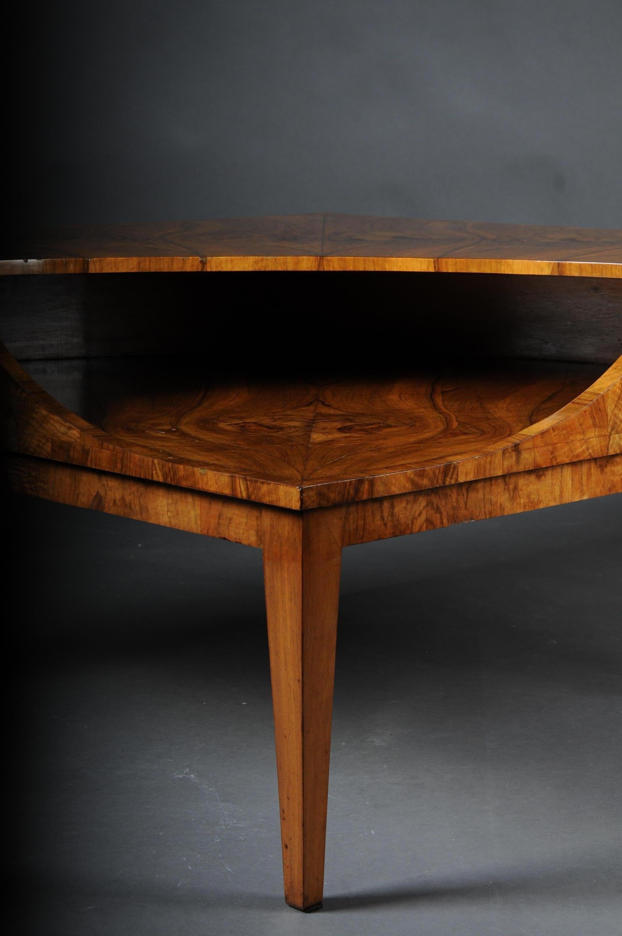 20th Century Designer Coffee Table/Corner Table/Lowboard Vintage 1960-1970 Walnut