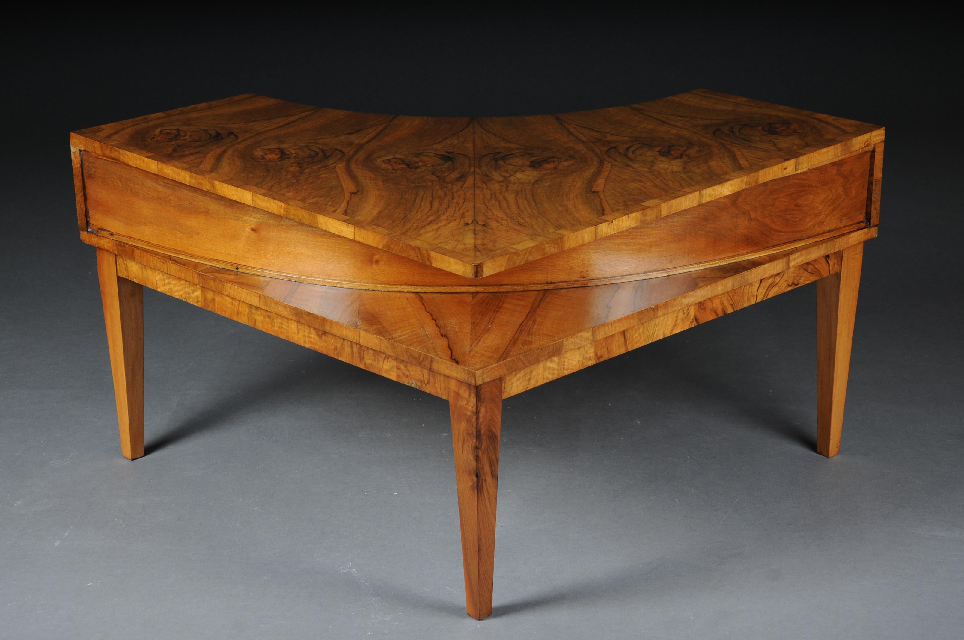 Designer Coffee Table/Corner Table/Lowboard Vintage 1960-1970 Walnut 3