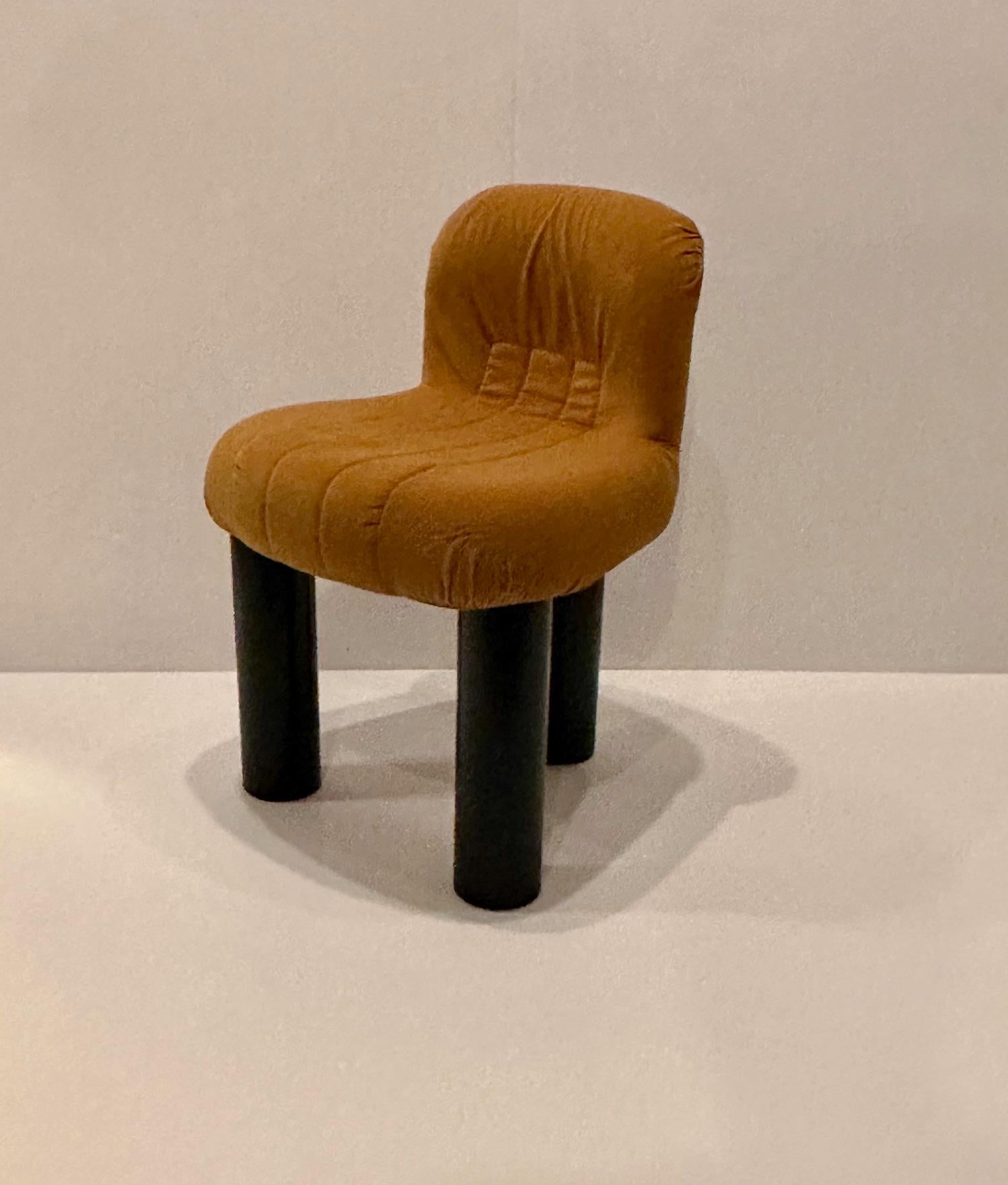 Mid-Century Modern Designer Cool Modern Artflex Botolo Upholstered Side Chair