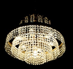 Designer crystal chandelier with cascading pendants