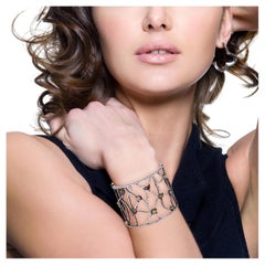 Bracciale firmato con diamanti Ice e diamanti Pave
