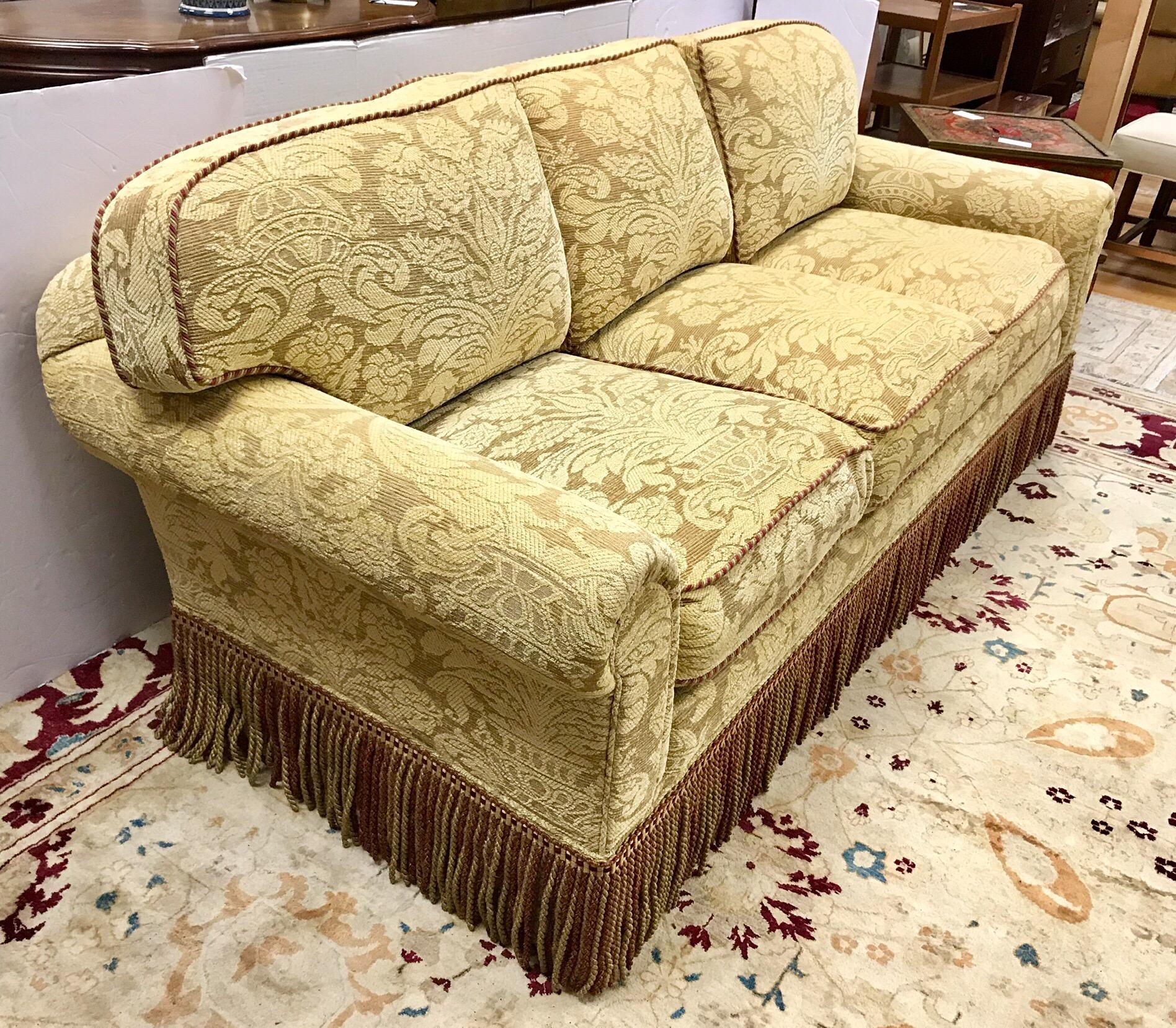 American Designer Custom Sofa Upholstered in Brunschwig and Fils Fabric