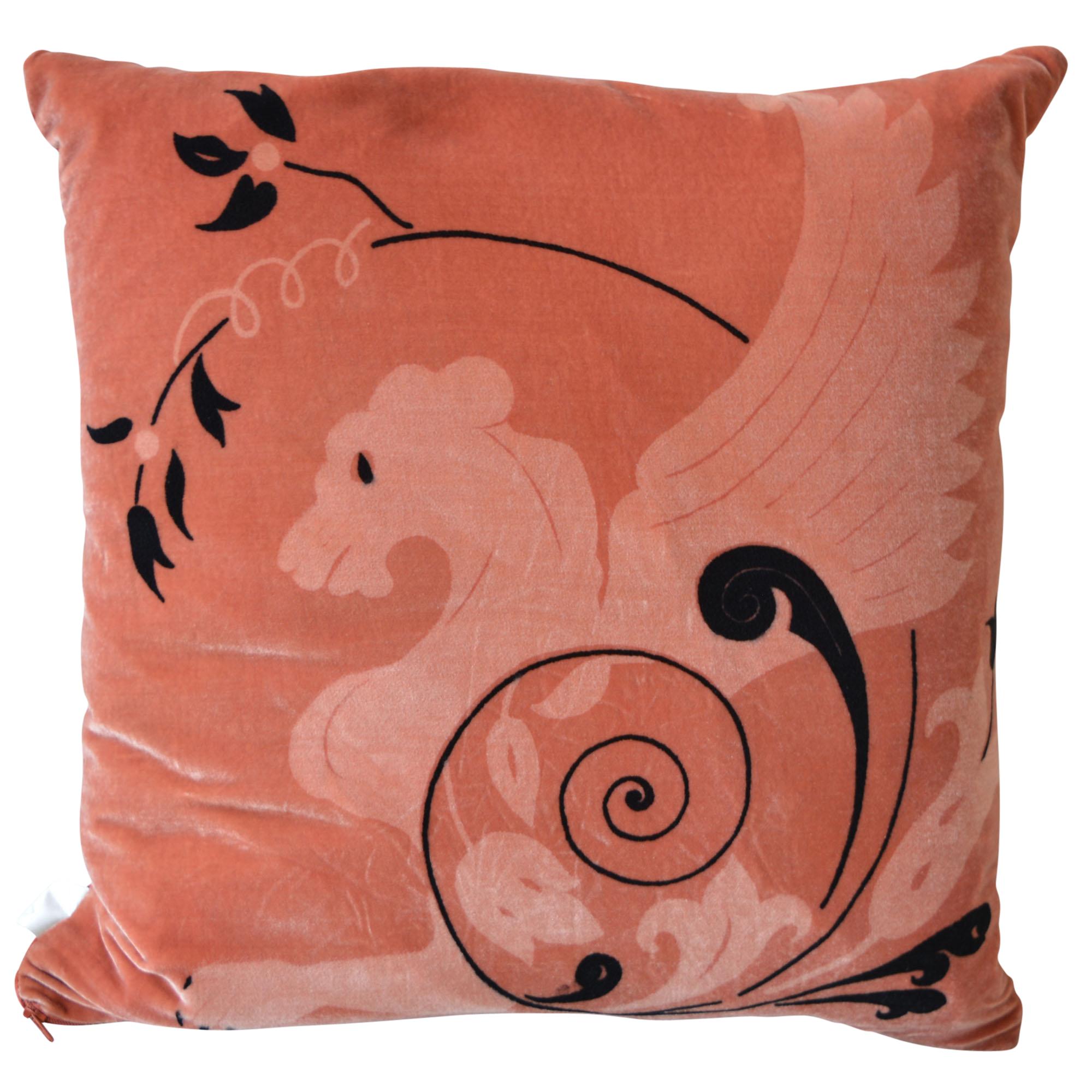 Dutch Designer Decorative Pillow Sphinx Design, Pair For Sale