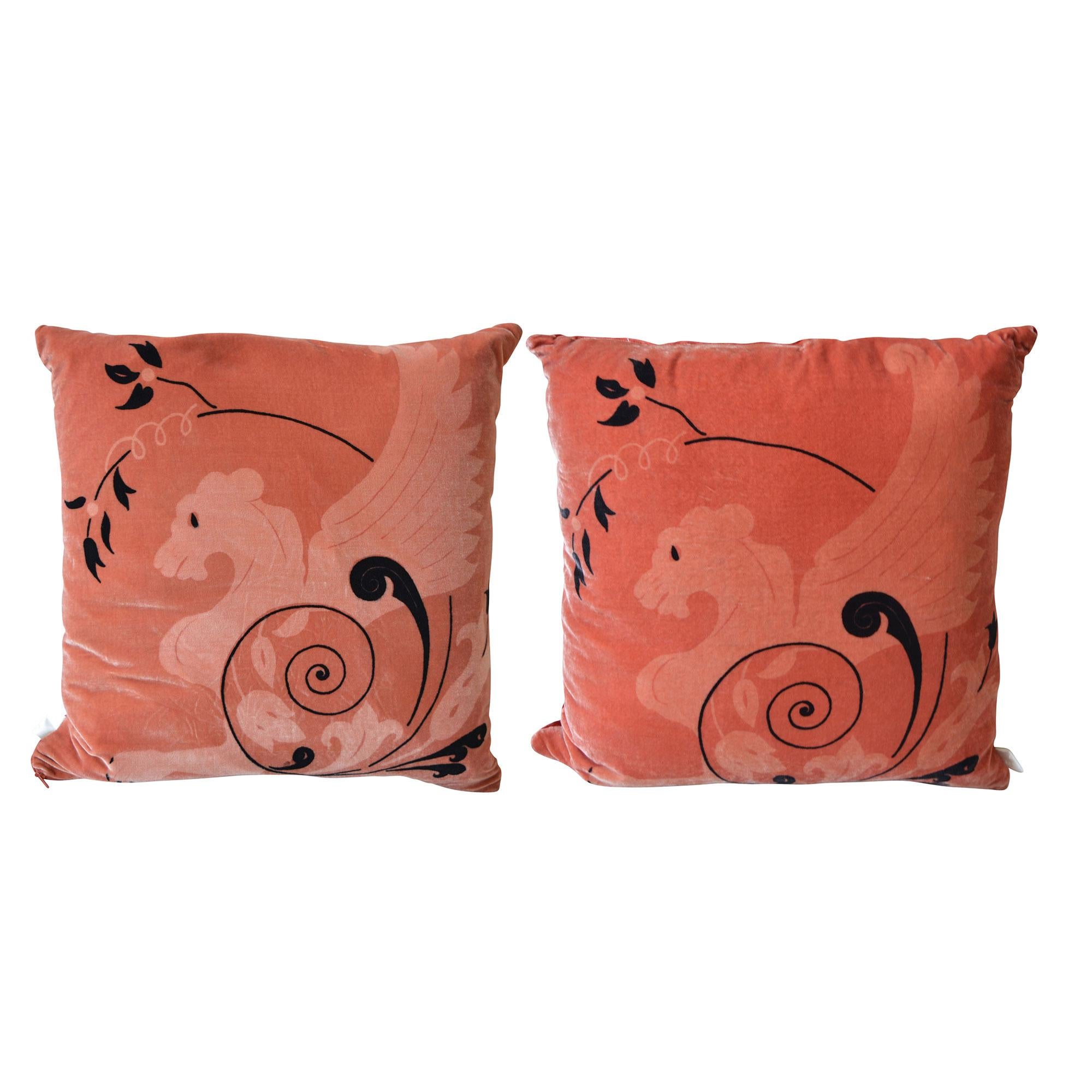 Designer Decorative Pillow Sphinx Design, Pair In New Condition For Sale In Pataskala, OH