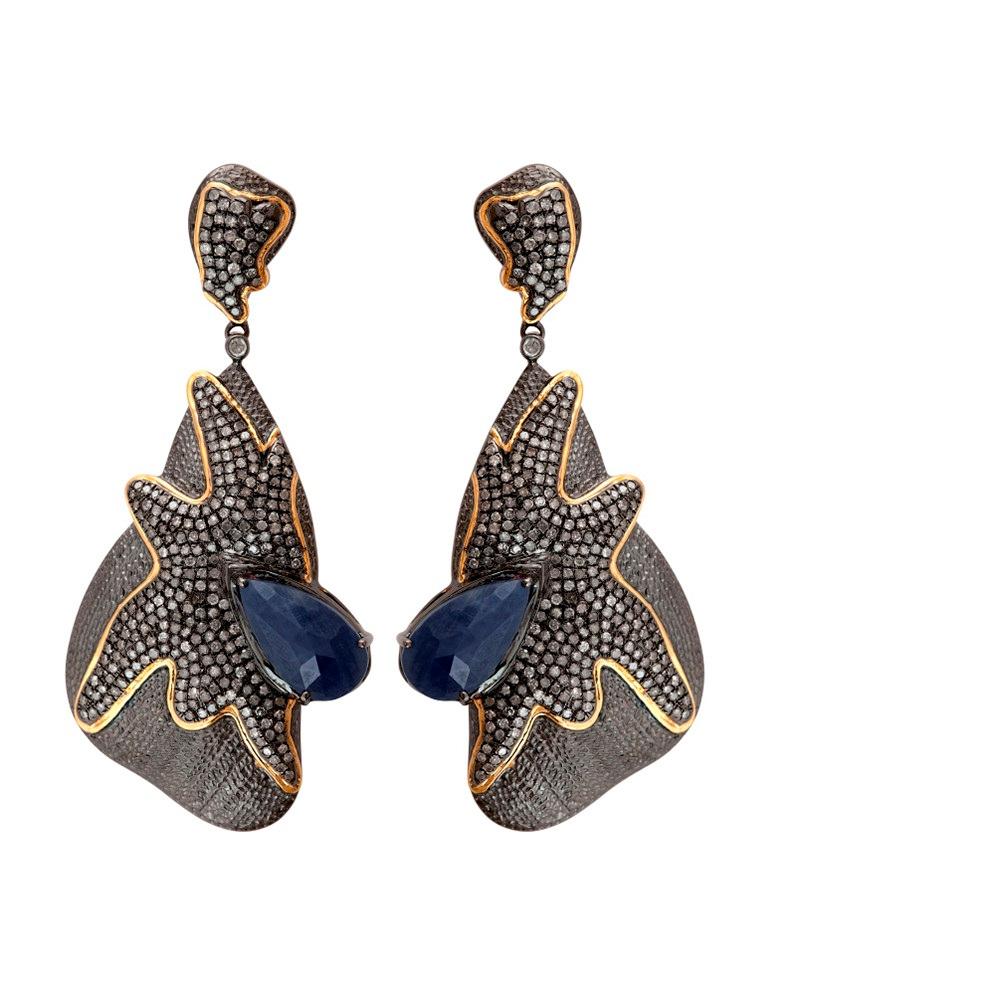 designer diamond drop earrings
