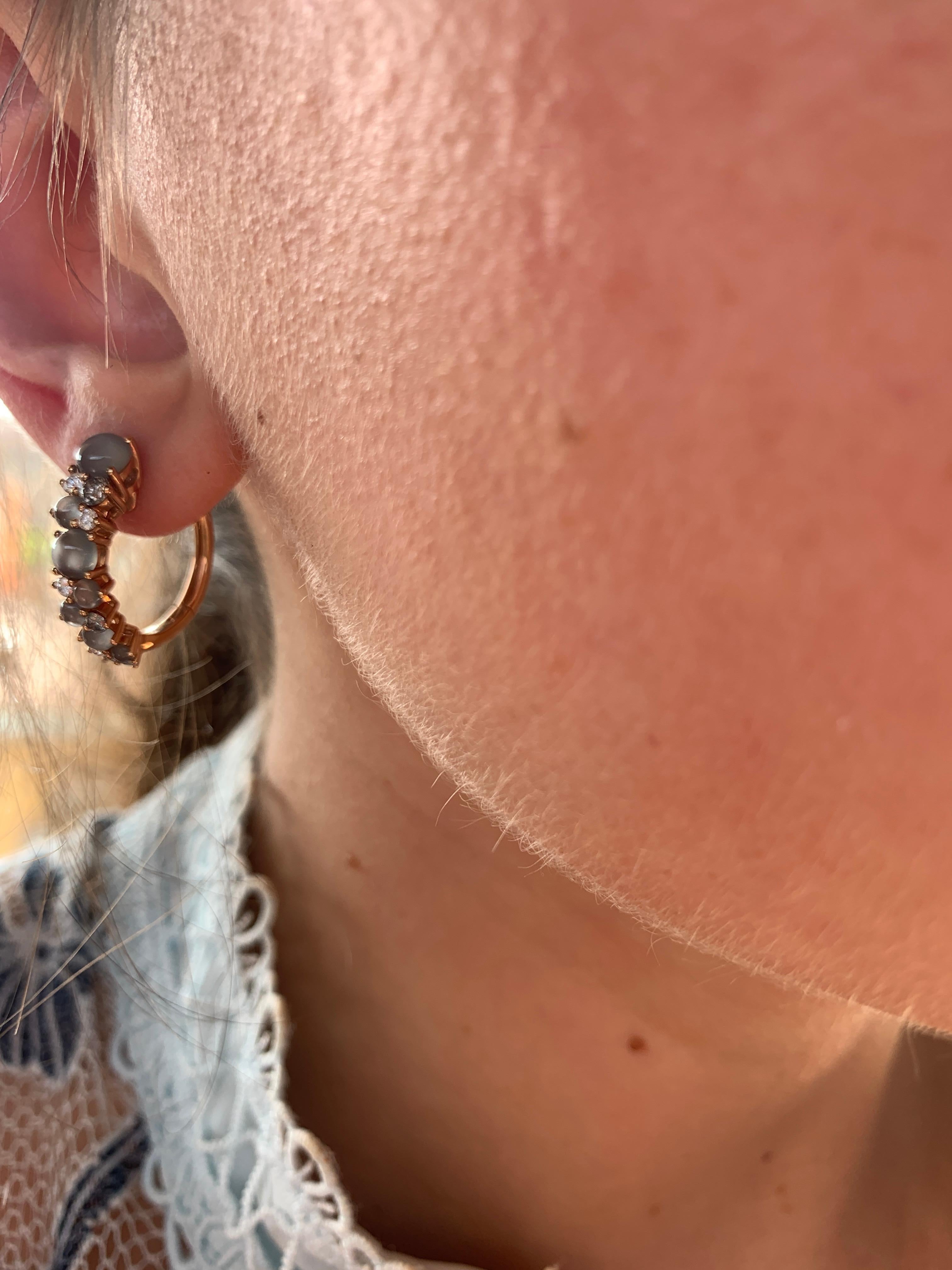 moon rock earrings