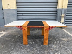 Designer Dining Table, Plywood, Red