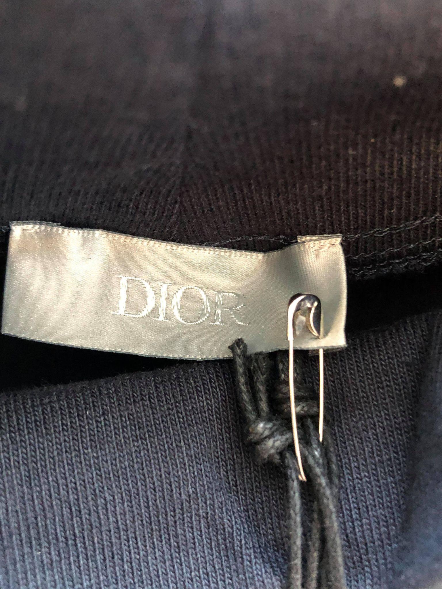 Designer DIOR Air Dior Turtle Neck Top - Navy XL For Sale at 