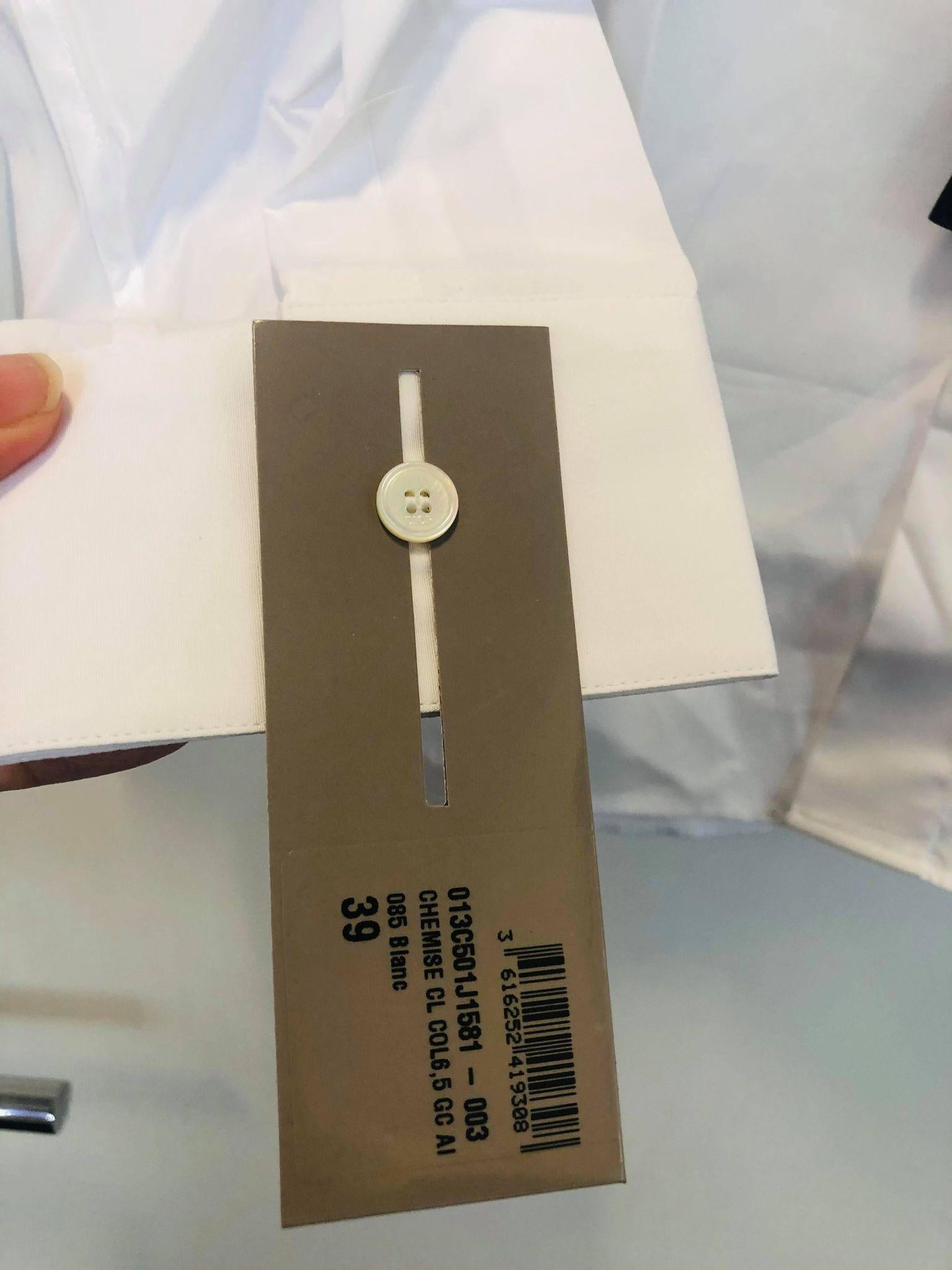 Designer Designer DIOR Air Langärmeliges Hemd - Weiß 39 im Angebot 2
