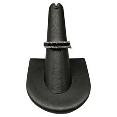 Designer Effy 14kt White Gold Sapphire & Diamond Ring - New, Size 6