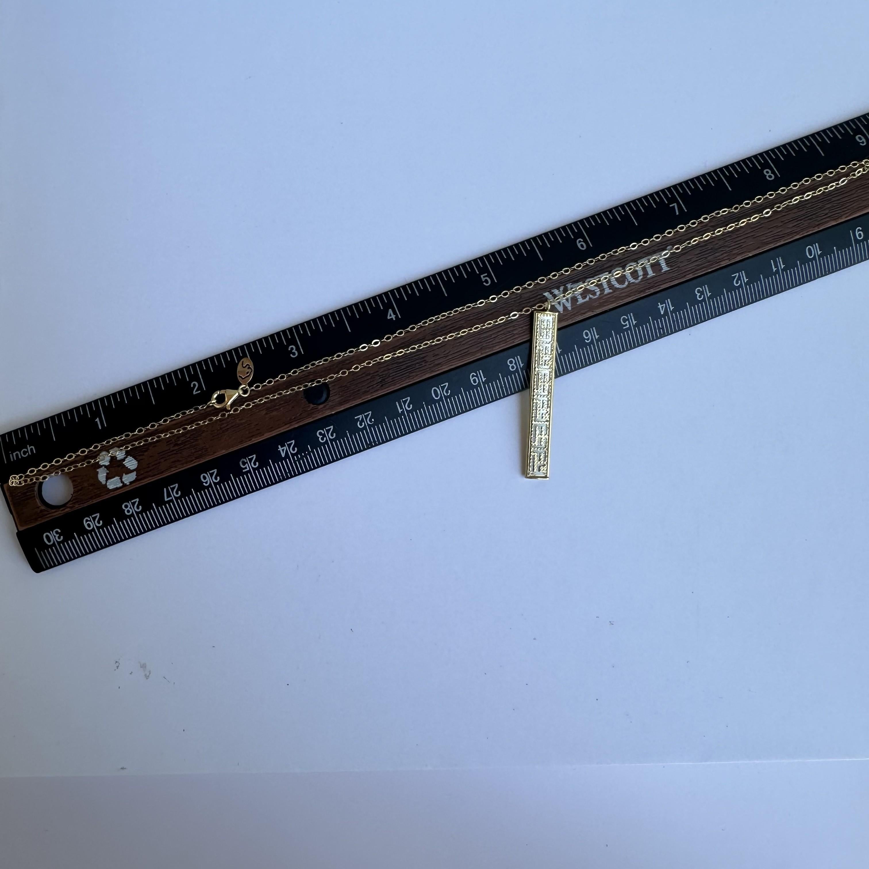 Designerin Effy 14kt Gelbgold Bar-Halskette - 18