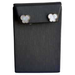 Designer Effy 14kt Yellow Gold Mother of Pearl Stud Earrings - New with Tag