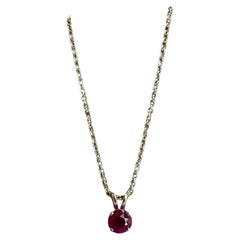 Designer Effy 14kt Yellow Gold Ruby Necklace - 0.57ctw, New with Tag