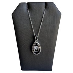 Designer-Halskette aus Sterlingsilber mit tanzenden Diamanten von Effy  - 0,10ct Durchmesser, NWT