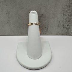 Designer Effy Diamond Open Claw Ring 14kt Yellow Gold 0.09ctw NWT