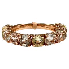 Designer Effy Multicolor Gemstone Ring 14kt Rose Gold 2.95ctw NWT