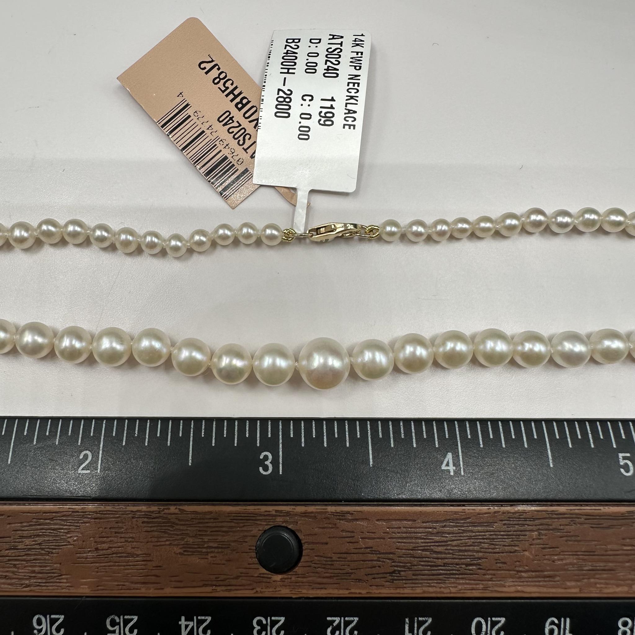 Collier de perles Effy en or jaune 14kt - 18
