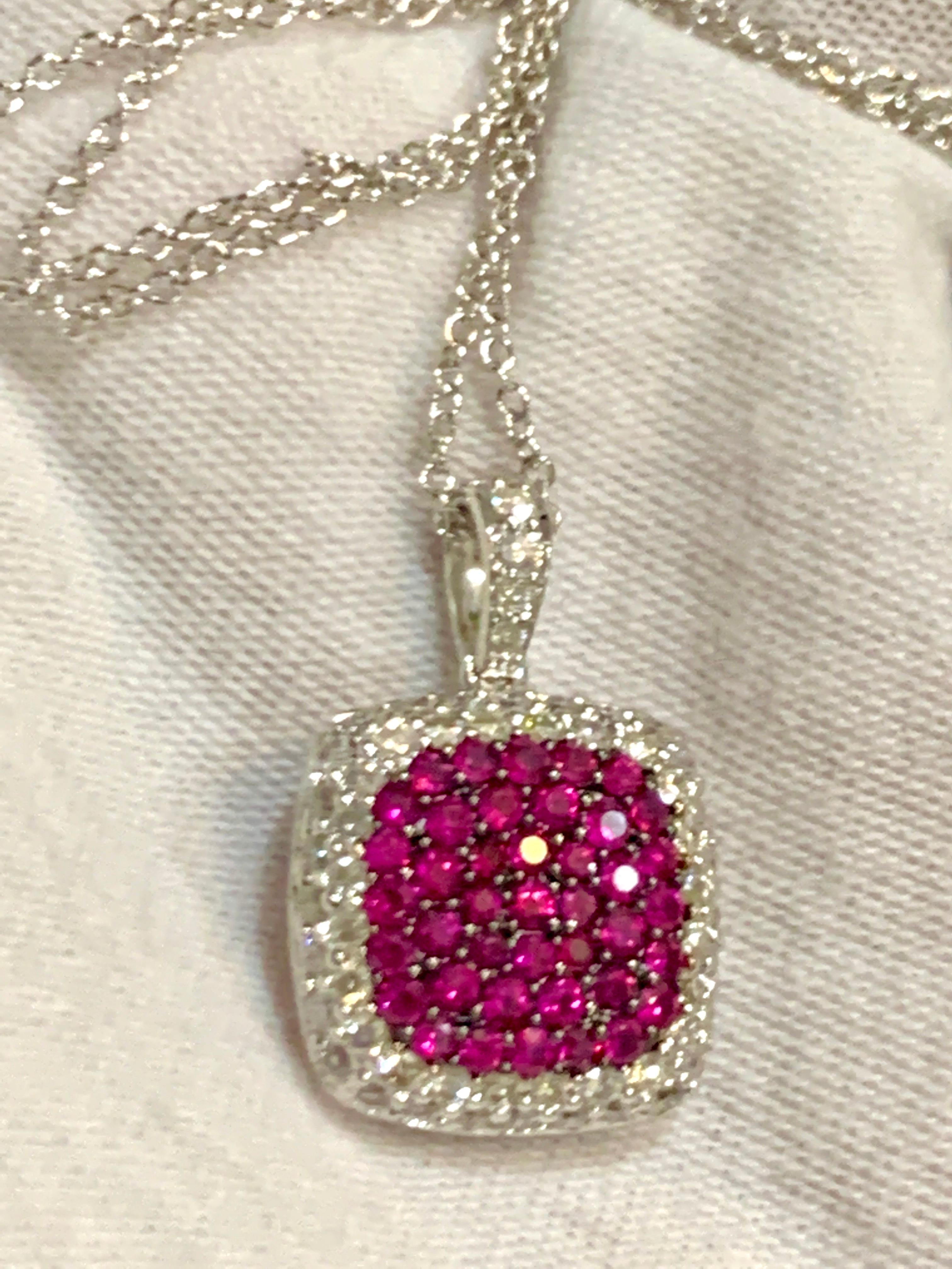 ruby diamond pendant designs
