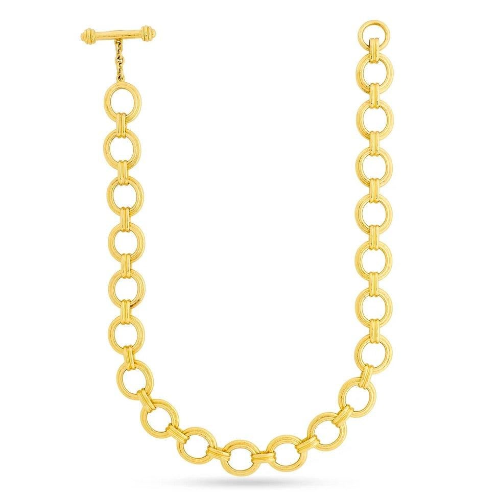 Design/One Collier à maillons en or jaune 19K en vente 1